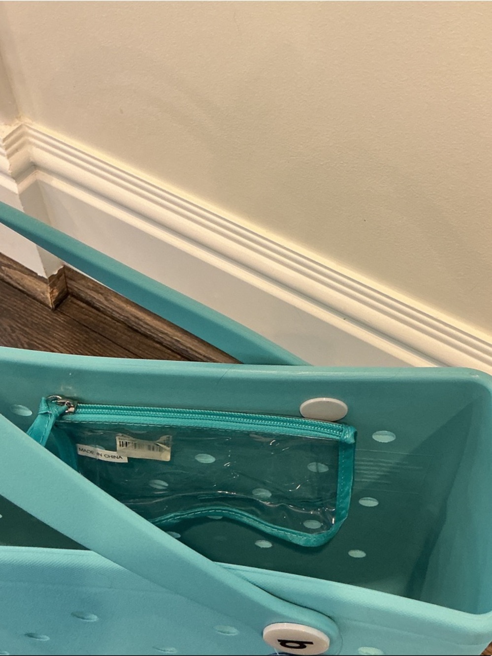 NWT BOGG BAG Tote in Aqua Blue - Picture 7 of 9
